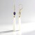 Boucles d'oreilles en or et Calcédoine blanche (KM by Juwelo)