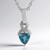 Collana in argento con Cianite Blu Foglia di Tè