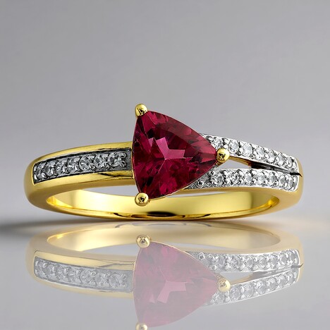 Anello in oro con Rubellite Nigeriana (Mark Kaufman)