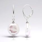 Orecchini in argento con Perla d'Acqua Dolce Bianca