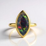 Bague en argent et Opale Mezezo
