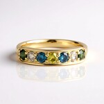 Anello in oro con Diamante Cioccolato I2 (SUHANA)