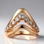Anello in oro con Diamante Rose de France SI1 di Argyle (Annette)