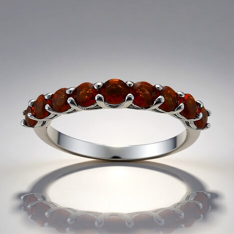 Anello in argento con Citrino Madeira