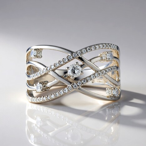 Anello in argento con Zircone