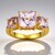 Bague en argent et Kunzite du Brésil