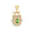 Ciondolo in argento con Lemshuku Tsavorite