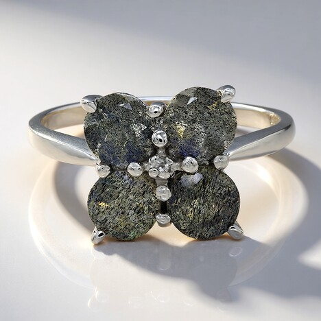 Anello in argento con Spectrolite