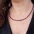 Ruby Silver Necklace
