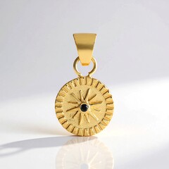 Ciondolo in ottone con Diamante Nero (Juwelo Style)