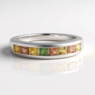 Anillo en plata con Zafiro