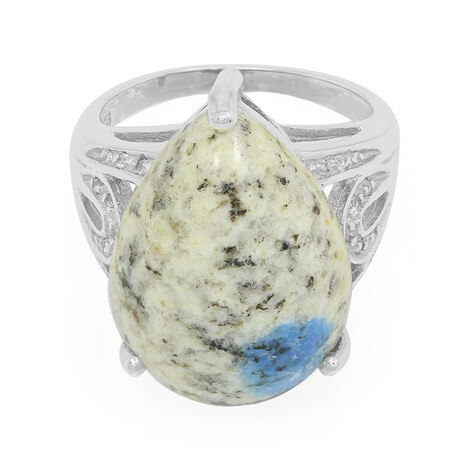 Bague en argent et Azurite du K2