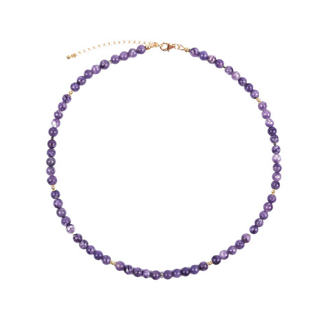 Collier en argent et Charoïte