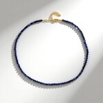 Collana in argento con Zaffiro Ceylon Blu