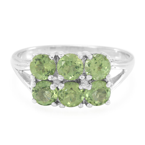 Russischer Apatit-Silberring