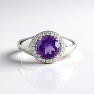 Sibirischer Amethyst-Silberring
