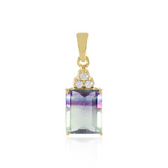 Ciondolo in argento con Fluorite Bicolore