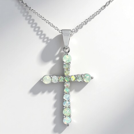 Collana in argento con Opale di Welo