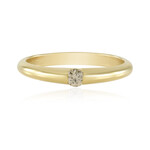 Anillo en plata con Diamante chocolate I2