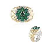 Bague en argent et Emeraude de Zambie (Gems en Vogue)
