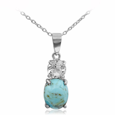 Türkis-Silberhalskette