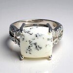 Anello in argento con Agata Dendritica