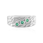 Russian Emerald Silver Ring (de Melo Essence)