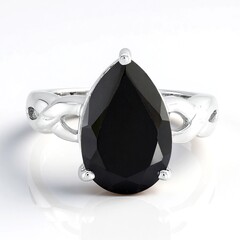 Anello in argento con Spinello Nero