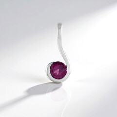 Ciondolo in argento con Rodolite di Naktamunda