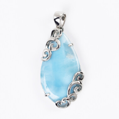 Colgante en plata con Larimar