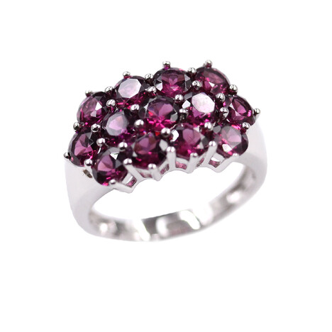 Tocantin-Granat-Silberring