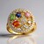 Anello in argento con Zaffiro Verde