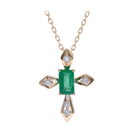 Collana in oro con Smeraldo Zambia AAA (CIRARI)