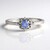 Anello in argento con Zaffiro Ceylon Blu