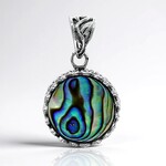 Pendentif en argent et Coquillage d'Abalone (Art of Nature)