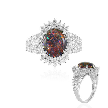 Andamooka-Matrix-Opal-Goldring (AMAYANI)