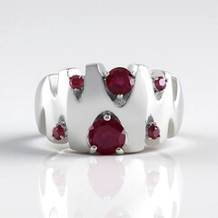 Anello in argento con Rubino del Madagascar (de Melo Essence)