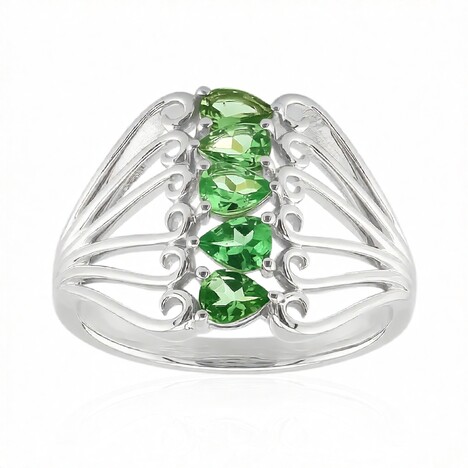 AAA-Kenianischer Tsavorit-Goldring