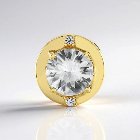 Ciondolo in argento con Zircone (Adela Silber)