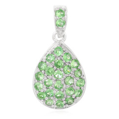 Pendentif en argent et Grenat Tsavorite