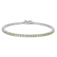 Zilveren armband met peridoots