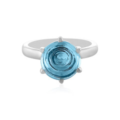 Himmelblauer Topas-Silberring