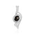 Colgante en plata con Zafiro estrella negra (de Melo Essence)