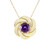 Sambia-Amethyst-Goldcollier (Ornaments by de Melo)