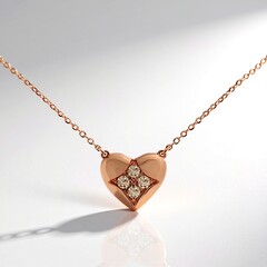 Collana in oro con Diamante Rose de France SI1 di Argyle (Annette)