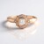 Anello in argento con Petalite