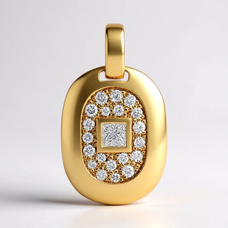 Ciondolo in oro con Diamante SI1 (G) (Annette)