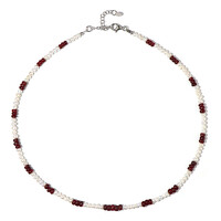 Collier en argent et Rubis (Riya)