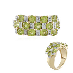 Zilveren ring met peridoots