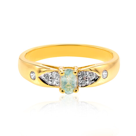 Zilveren ring met een Braziliaanse Paraiba toermalijn